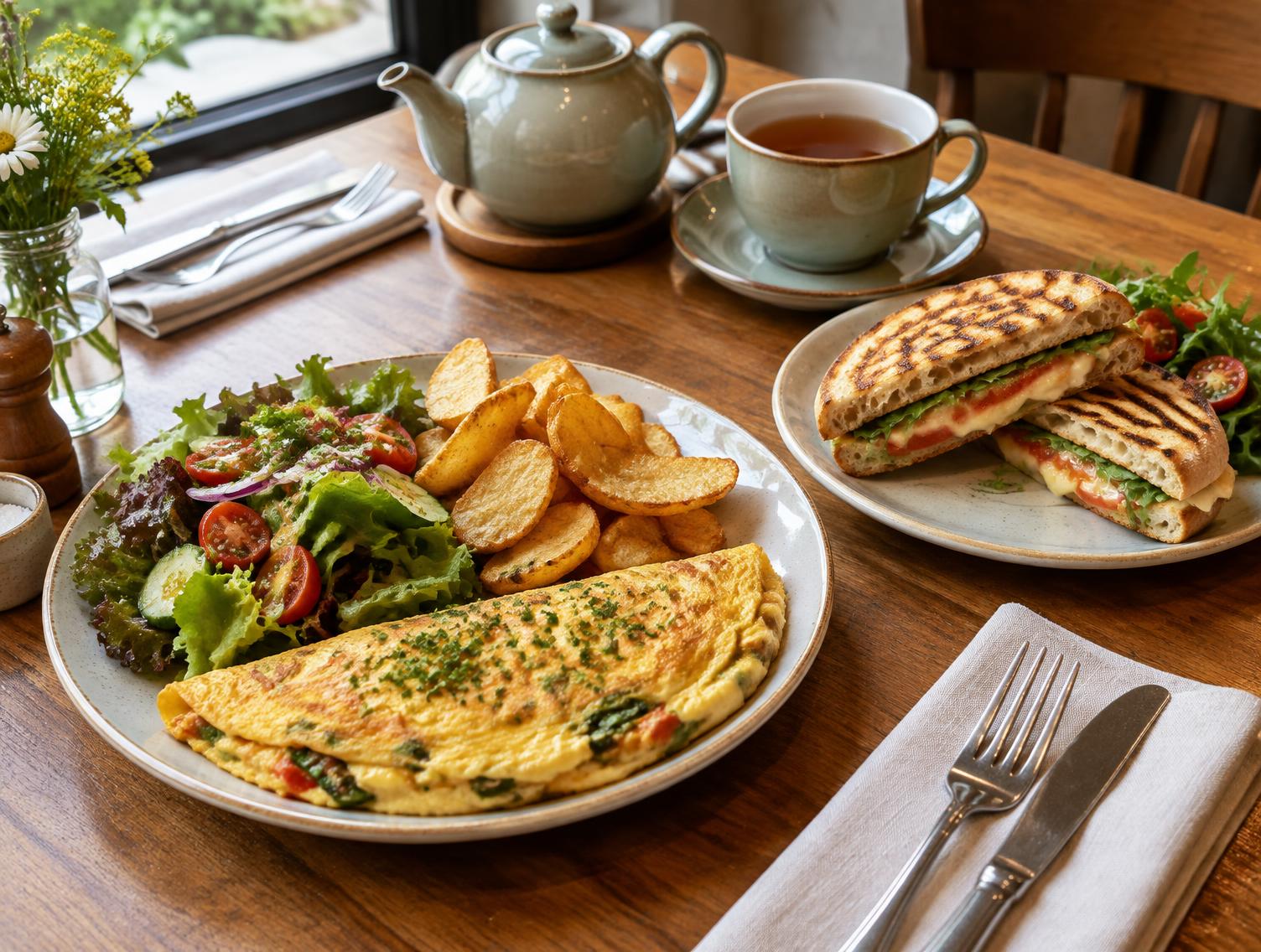Lunch at Theo's Cafe & Deli, Cowley